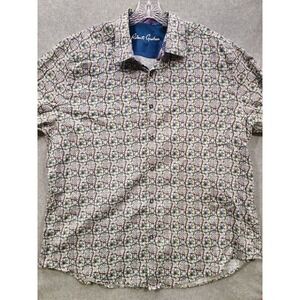 Robert Graham Sundial Colorful Geometric Classic Fit Stretch Shirt 2XL $198